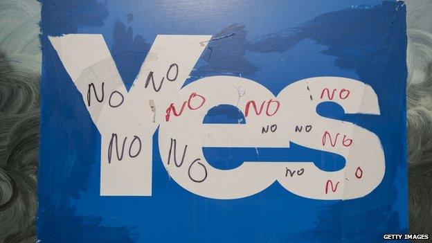 Yes banner with no graffiti