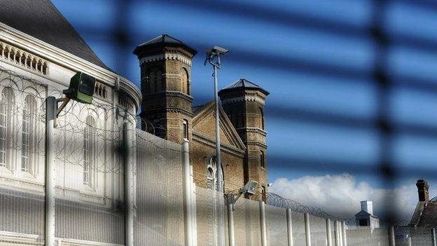 The view through the fence at Wormwood Scrubs