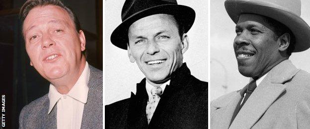 Matt Monro, Frank Sinatra, and Ink Spot singer Bill Kenny