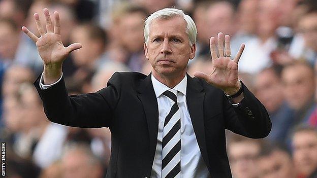 Newcastle manager Alan Pardew