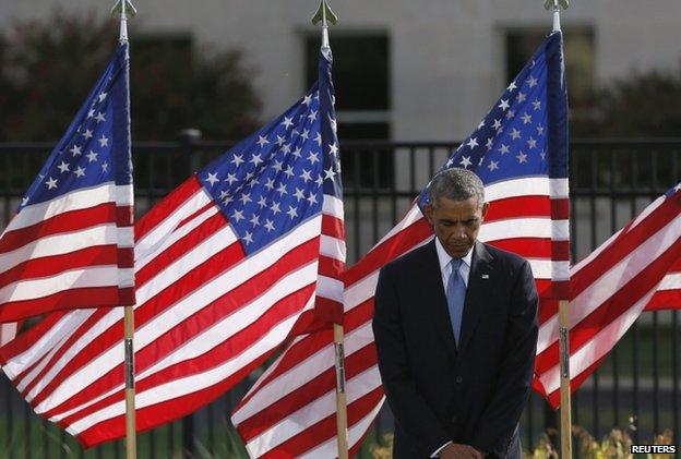 President Obama pays his respects