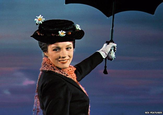 Julie Andrews as Mary Poppins