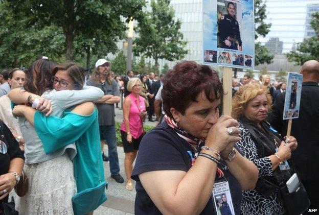 Mourners in New York