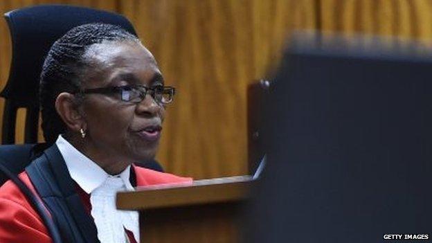 Judge Thokosile Masipa delivers verdict - 11 September