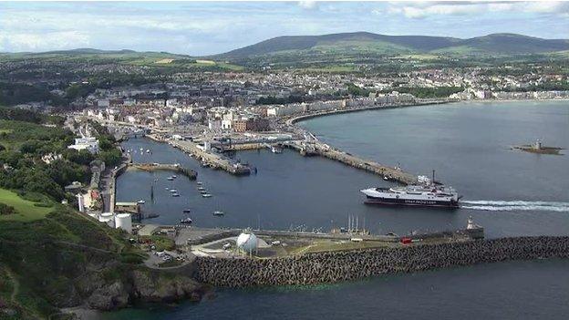 Isle of Man aerial view