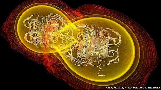 Collision of two neutron stars