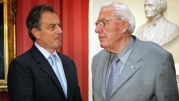 Tony Blair with Ian Paisley