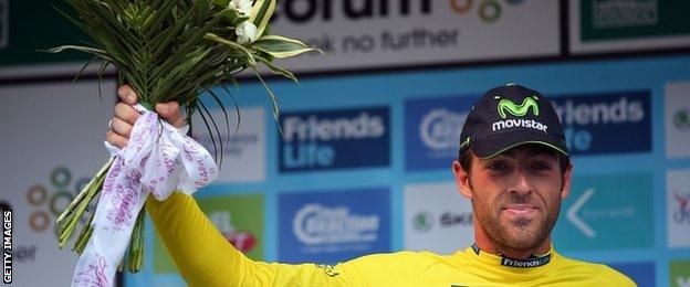 Alex Dowsett leads the Tour of Britain