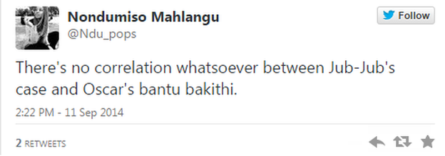 Some tweets said the two cases should not be compared