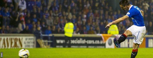 Ian Black scores for Rangers