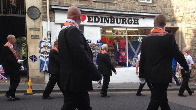 Orangemen in Edinburgh