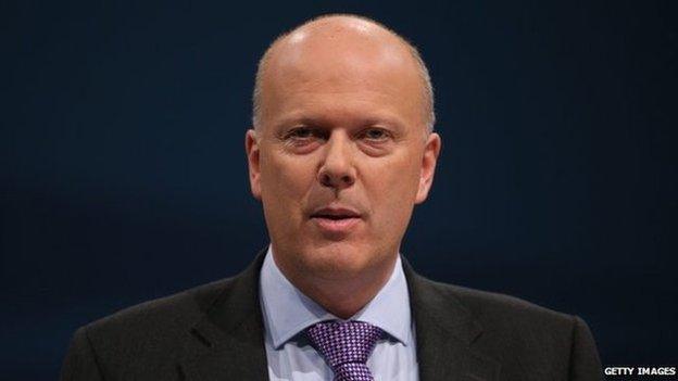 Justice Secretary Chris Grayling