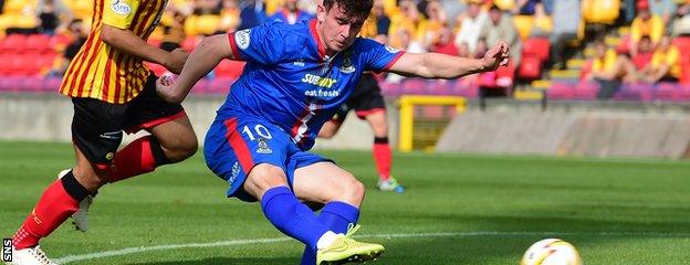 Aaron Doran scores for Inverness