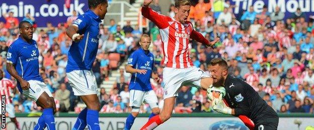 Peter Crouch, Stoke v Leicester