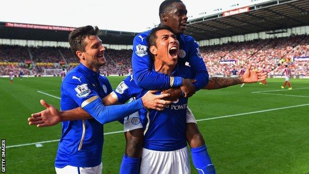 Leonardo Ulloa, Leicester v Stoke