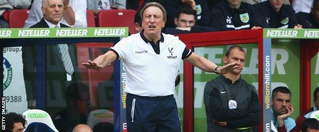 Crystal Palace boss Neil Warnock