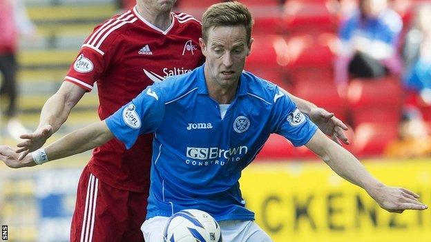 St Johnstone striker Steven MacLean