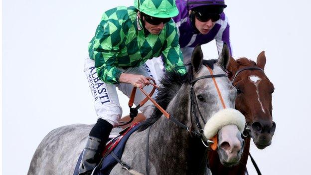 Ryan Moore produced a perfectly timed late run aboard The Grey Gatsby to pip 3-10 favourite Australia, ridden by Joseph O'Brien