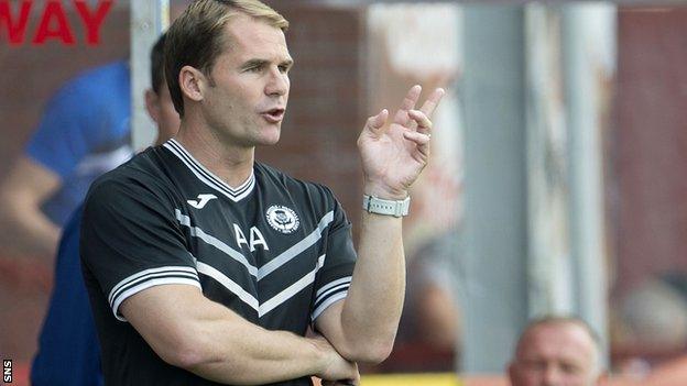 Partick Thistle manager Alan Archibald