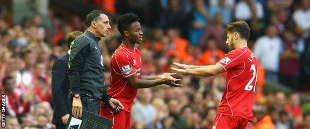 Raheem Sterling and Adam Lallana