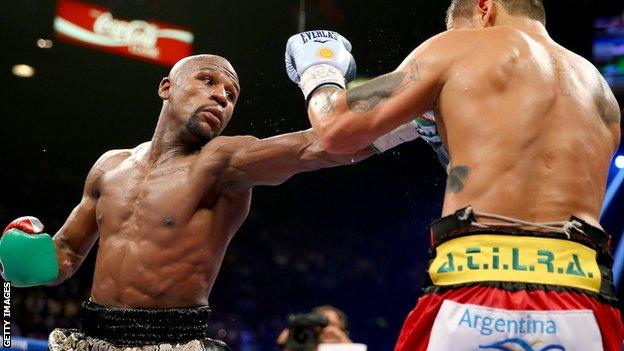 Floyd Mayweather versus Marcus Maidana