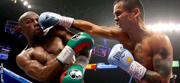 Floyd Mayweather versus Marcus Maidana