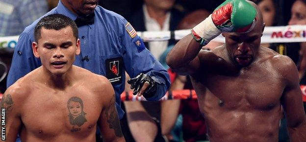 Floyd Mayweather versus Marcus Maidana