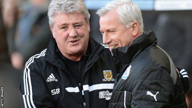 Hull manager Steve Bruce (left) and Newcastle boss Alan Pardew