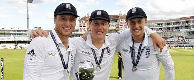 Jos Buttler, Gary Ballance & Joe Root