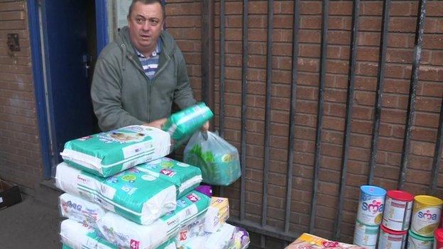 Alan Henning packing for a convoy