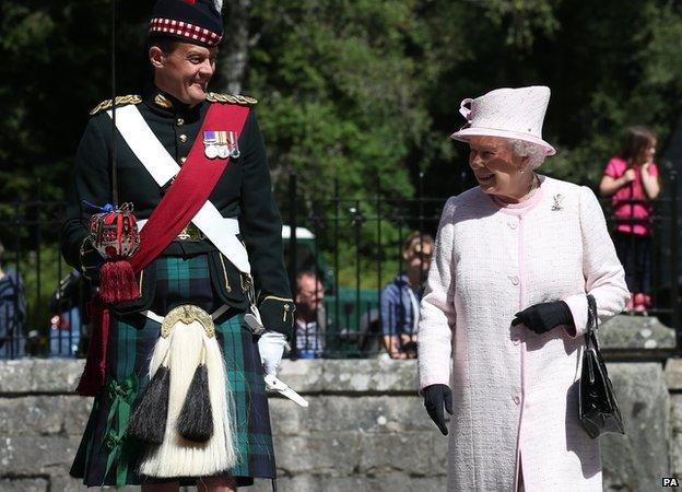 The Queen at Balmoral