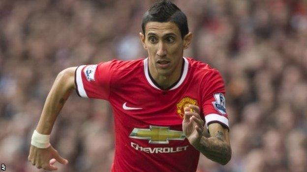 Manchester United forward Angel Di Maria