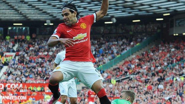 Radamel Falcao of Manchester United