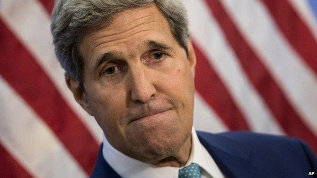 US Secretary of State John Kerry speaks during a press conference in Ankara, Turkey - 12 September 2014