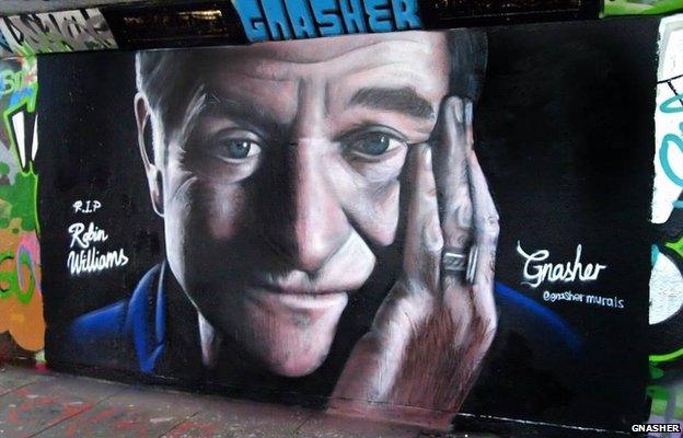 Robin Williams mural