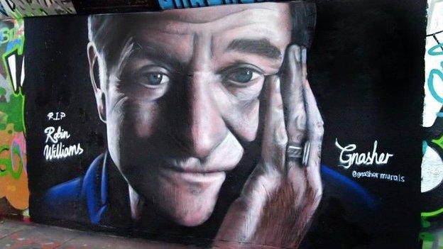 Robin Williams mural