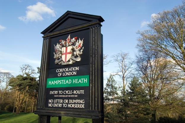 Hampstead Heath sign