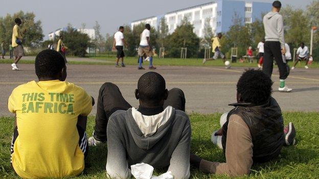 Migrants in Calais