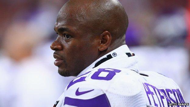 NFL running back Adrian Peterson