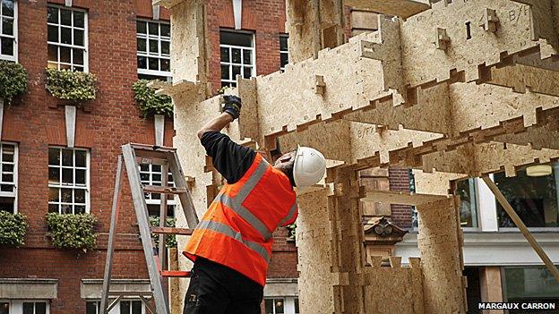 The skeleton of the Wikihouse