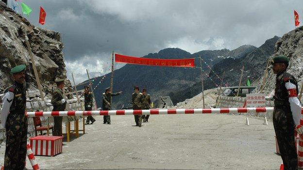 India-China border file picture