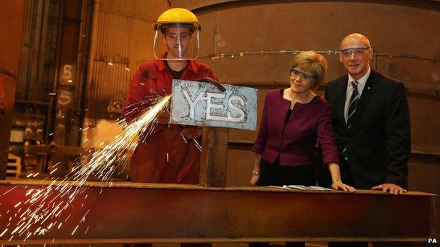 Nicola Sturgeon and John Swinney