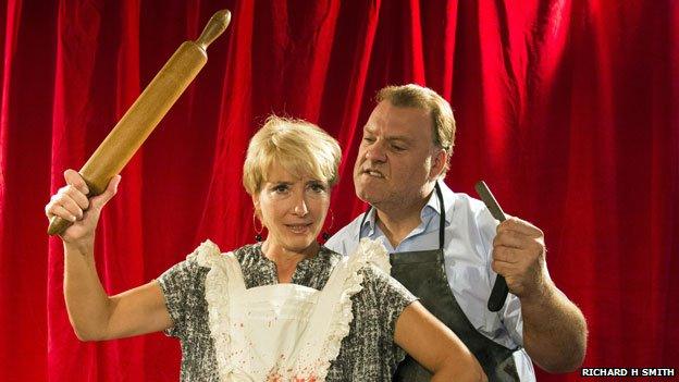 Emma Thompson and Bryn Terfel as Mrs Lovett and Sweeney Todd