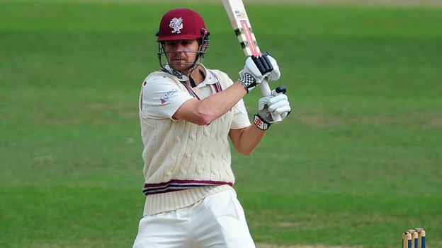 James Hildreth batting against Middlesex