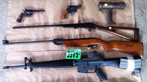 Some of the guns recovered in the amnesty