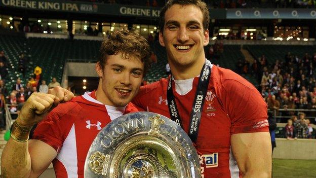Leigh Halfpenny and Sam Warburton