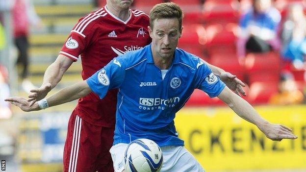 Steven MacLean has scored three times for St Johnstone this season.