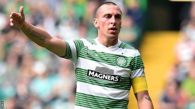 Celtic captain Scott Brown made his return from injury on Saturday.