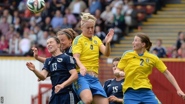 Sweden beat Scotland 3-1 at Fir Park earlier in the World Cup 2015 qualifying campaign