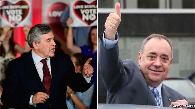 Gordon Brown and Alex Salmond